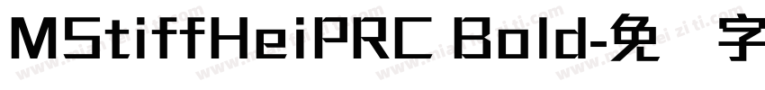 MStiffHeiPRC Bold字体转换